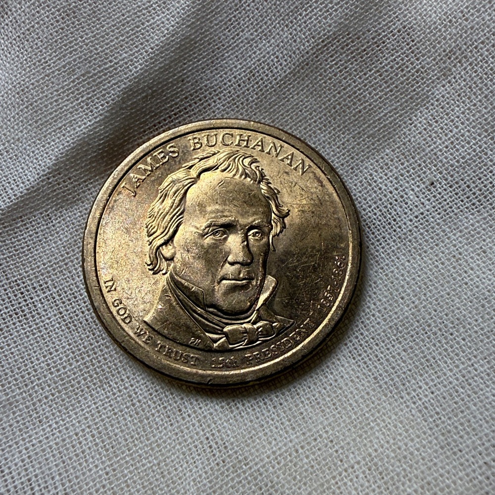 2010 D - James Buchanan Presidential Golden Dollar Coin